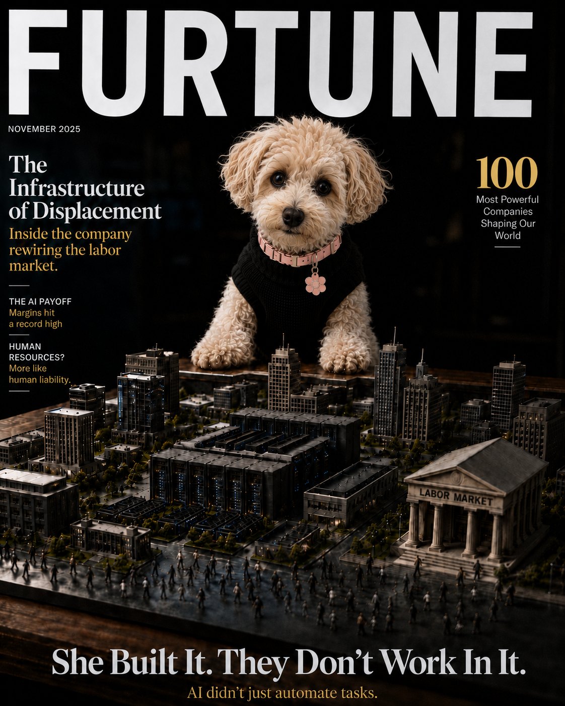 A FURTUNE magazine cover, 'The New Work Order'.
