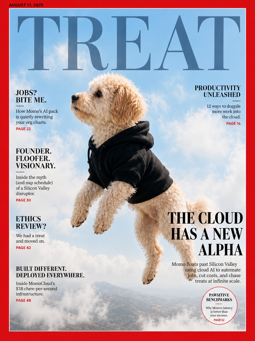 A TREAT magazine cover, 'The Cloud Has a New Alpha'.